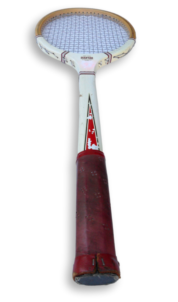 Wooden Tennis Racquet Magnan Aristocrat with Wooden Press Free Shipping - Image 6