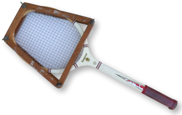 Wooden Tennis Racquet Magnan Aristocrat with Wooden Press Free Shipping - Image 2