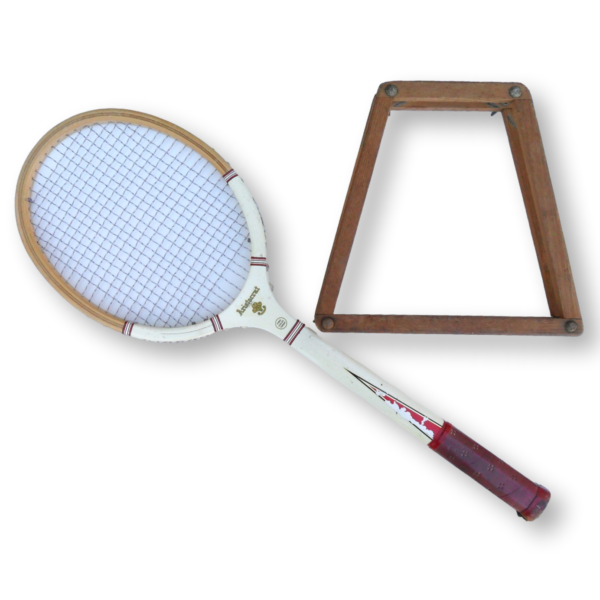 Wooden Tennis Racquet Magnan Aristocrat with Wooden Press Free Shipping