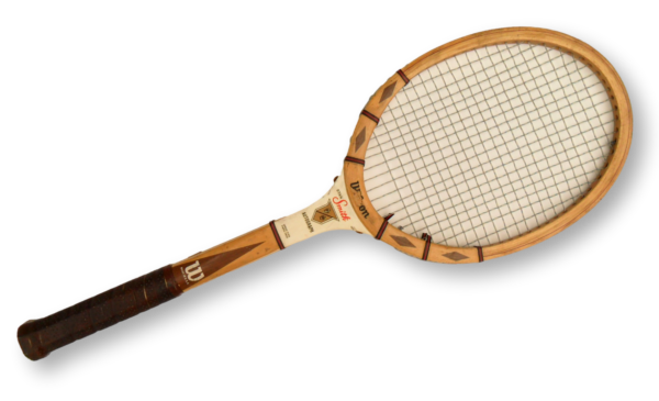 Wilson Stan Smith Autograph Wooden Tennis Racquet with Wooden Press Near Me - Image 3