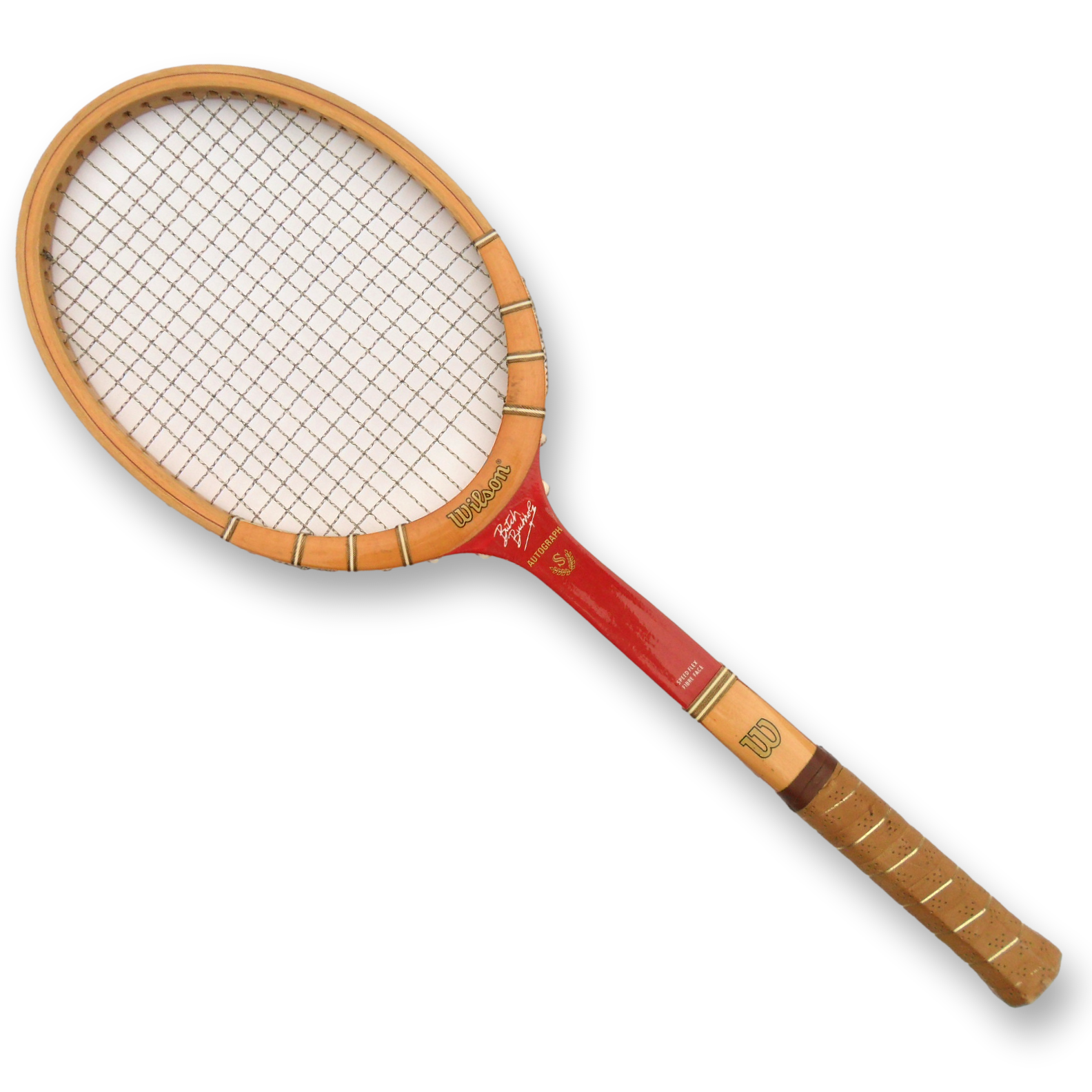 Wilson Butch Buchholz Autograph Wooden Tennis Racquet Decor Free Shipping - Image 2