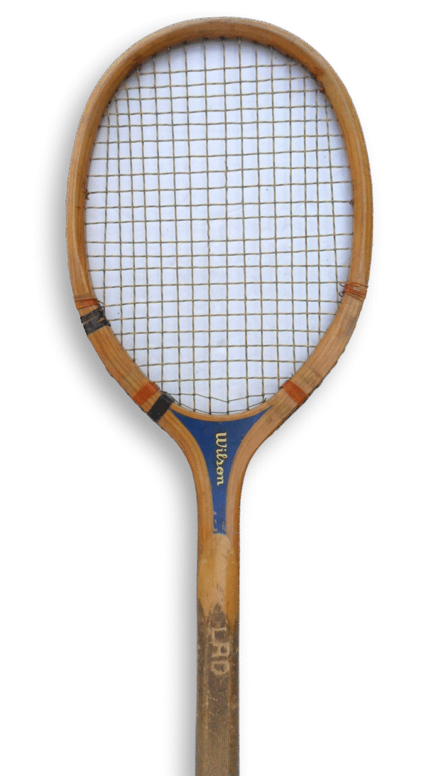 Early Wilson Professional Champion Wooden Tennis Racquet with Wooden Press and Canvas Cover - Image 7