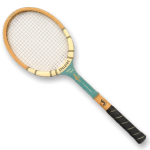 Rare Turquoise Spalding Doris Hart Signature Vintage Wooden Tennis Racket Decor Free Shipping