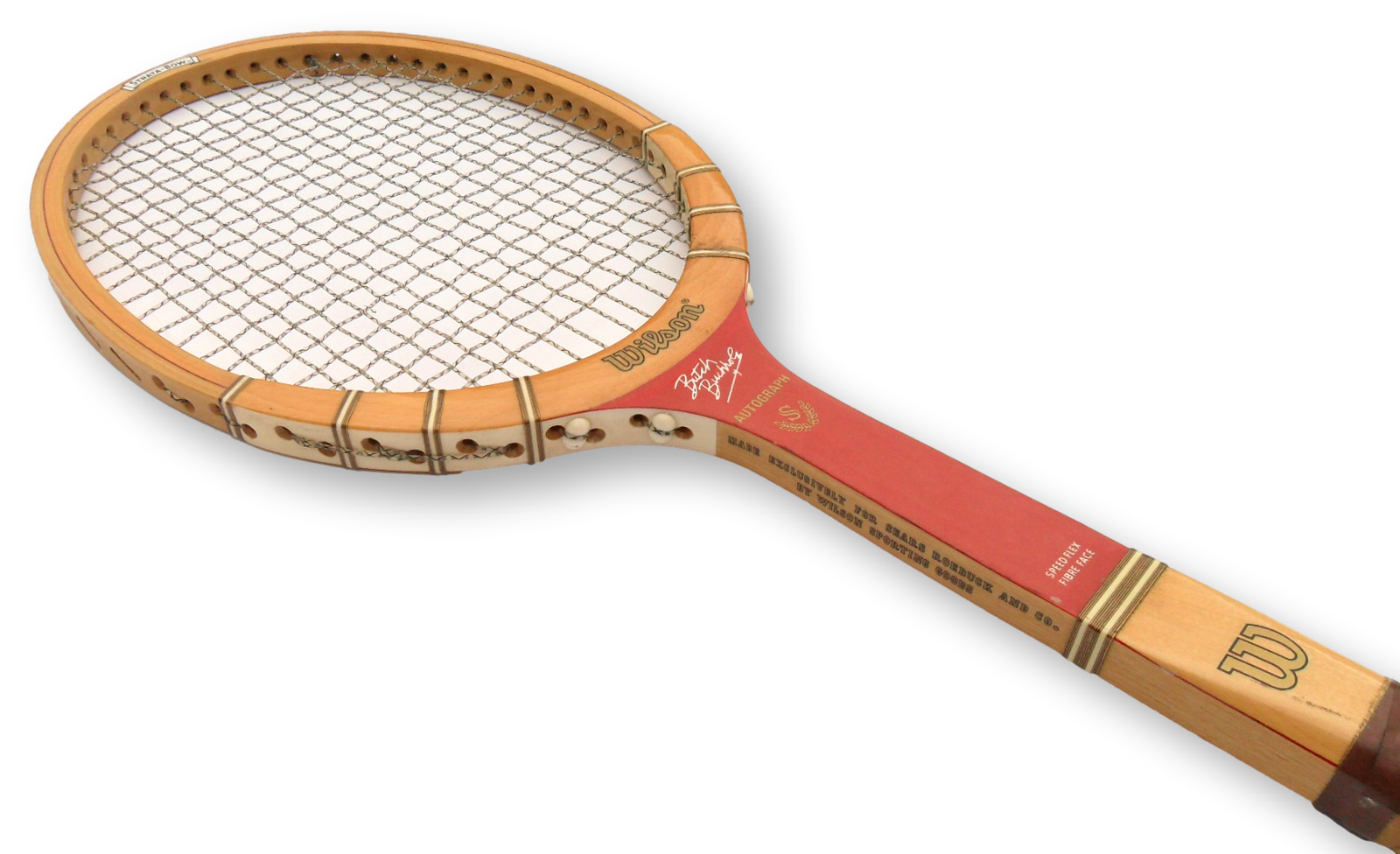 Wilson Butch Buchholz Autograph Wooden Tennis Racquet Decor Free Shipping - Image 4