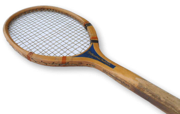 Early Wilson Professional Champion Wooden Tennis Racquet with Wooden Press and Canvas Cover - Image 4