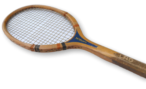 Early Wilson Professional Champion Wooden Tennis Racquet with Wooden Press and Canvas Cover - Image 3