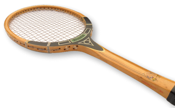 Black TAD Davis Professional Vintage Wooden Tennis Racket Near Me - Image 3