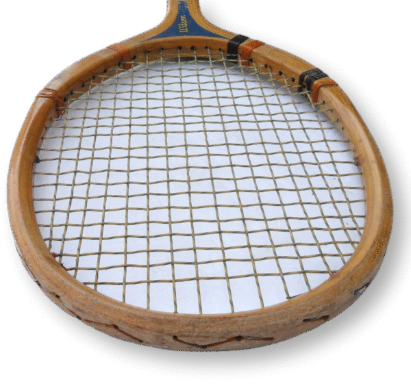 Early Wilson Professional Champion Wooden Tennis Racquet with Wooden Press and Canvas Cover - Image 6