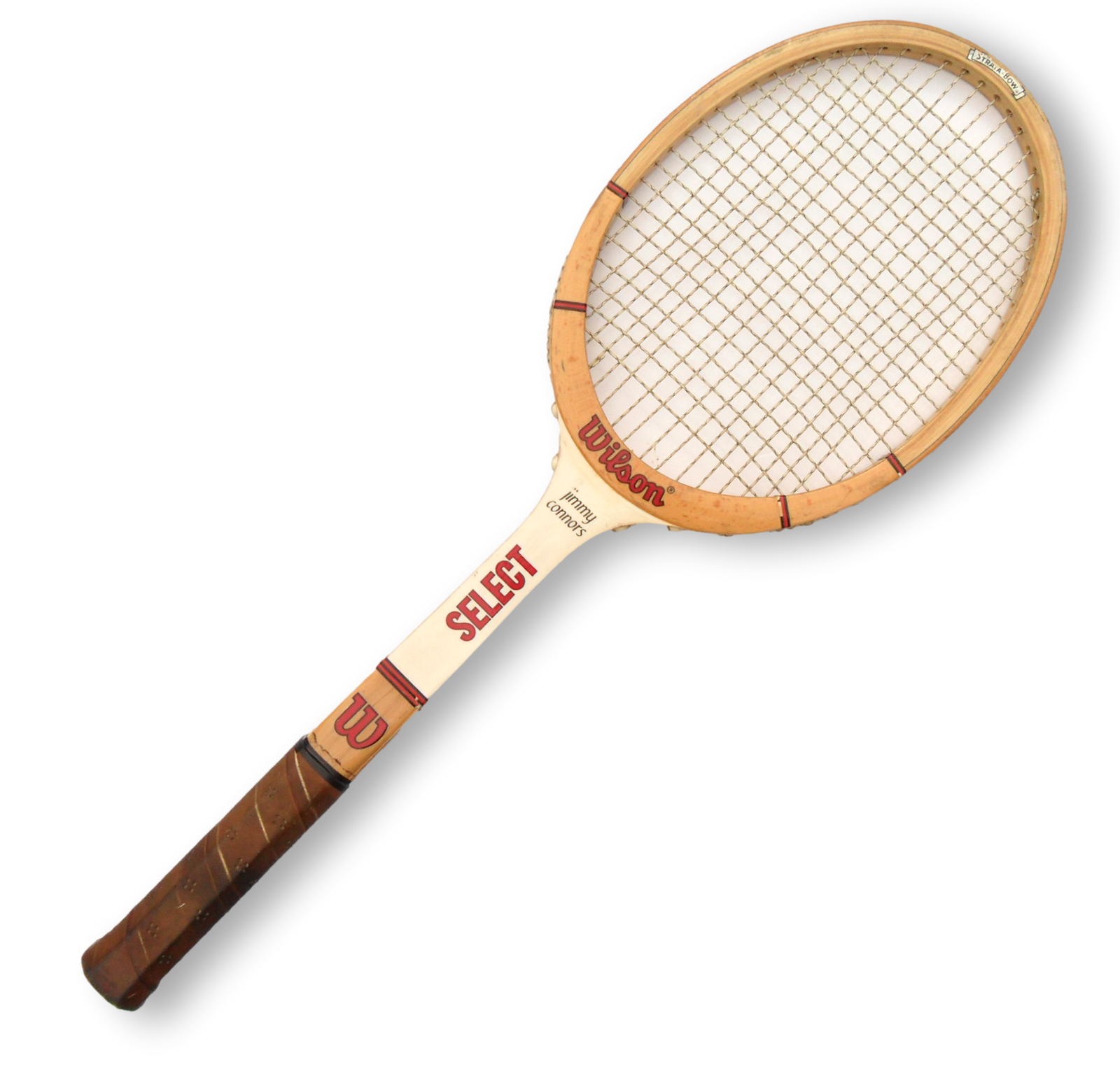 Wilson Jimmy Connors Select Antique Wooden Tennis Racket Decor Free Shipping