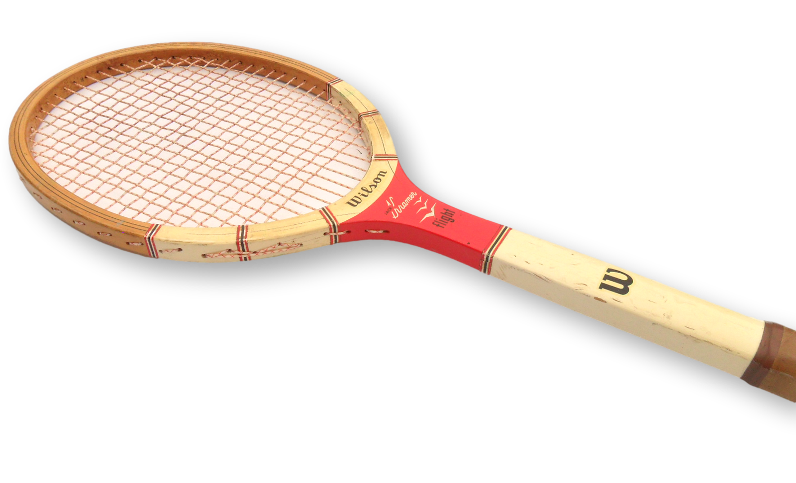 Early Wilson Jack Kramer Flight Vintage Wooden Tennis Racket Free Shipping - Image 3