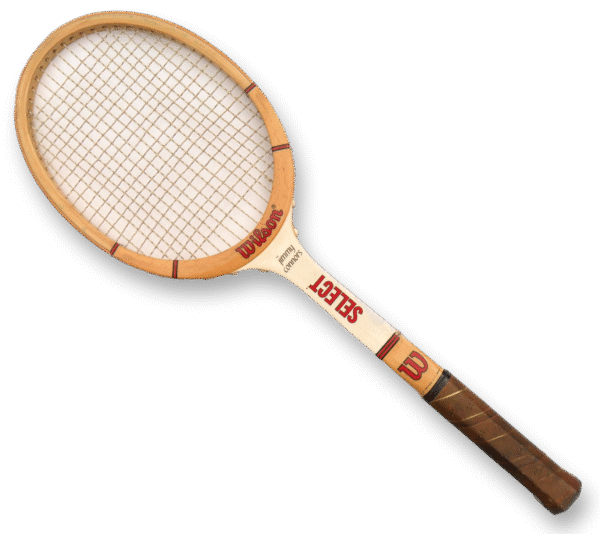 Wilson Jimmy Connors Select Antique Wooden Tennis Racket Decor Free Shipping - Image 2