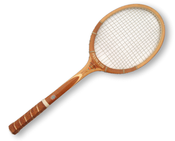 Peerless Ace Wooden Tennis Racquet Decor Free Shipping - Image 2