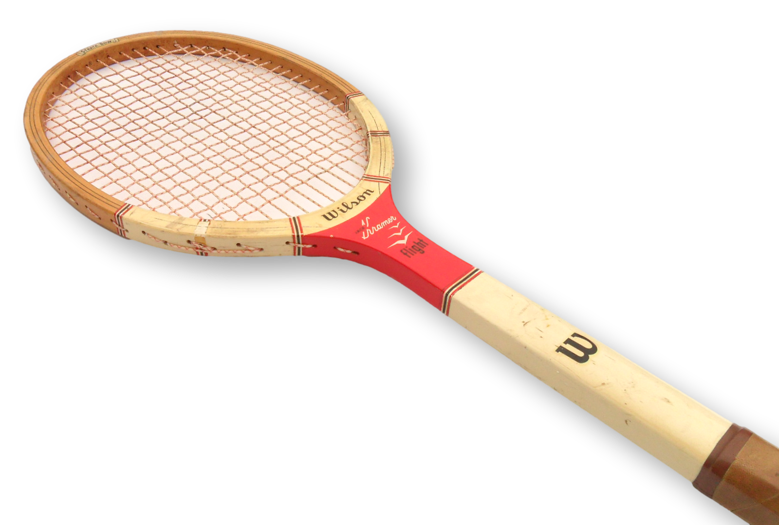 Early Wilson Jack Kramer Flight Vintage Wooden Tennis Racket Free Shipping - Image 4