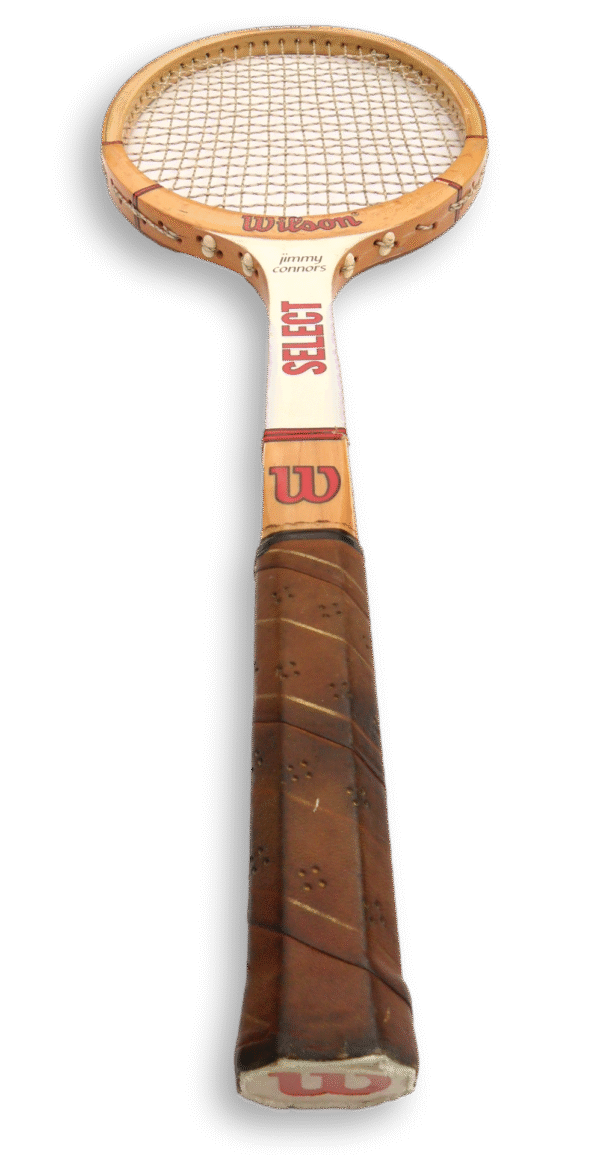 Wilson Jimmy Connors Select Antique Wooden Tennis Racket Decor Free Shipping - Image 5