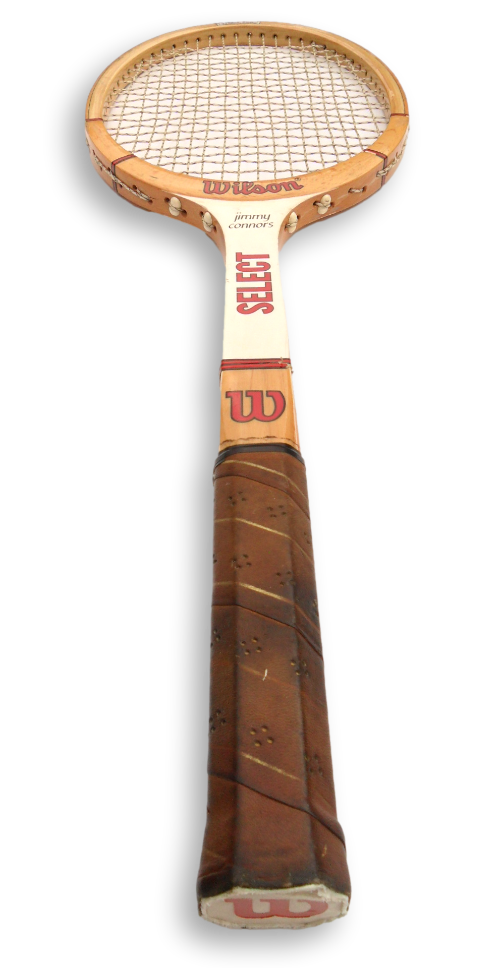 Wilson Jimmy Connors Select Antique Wooden Tennis Racket Decor Free Shipping - Image 5