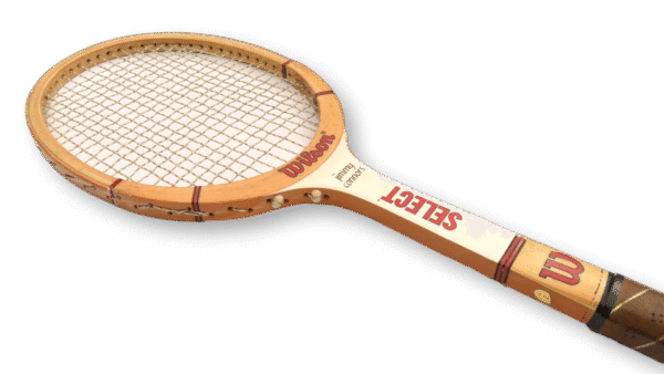 Wilson Jimmy Connors Select Antique Wooden Tennis Racket Decor Free Shipping - Image 4