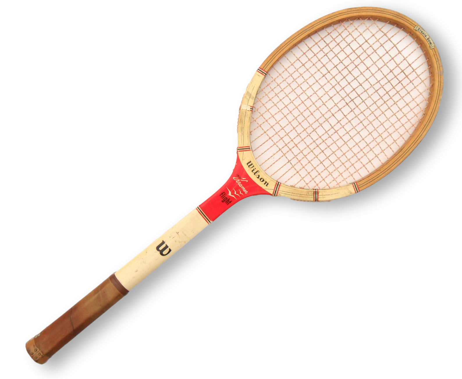 Early Wilson Jack Kramer Flight Vintage Wooden Tennis Racket Free Shipping - Image 2