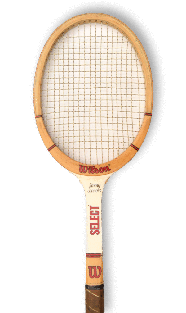 Wilson Jimmy Connors Select Antique Wooden Tennis Racket Decor Free Shipping - Image 7