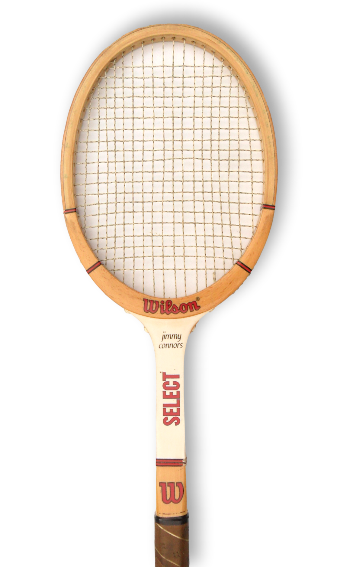 Wilson Jimmy Connors Select Antique Wooden Tennis Racket Decor Free Shipping - Image 7
